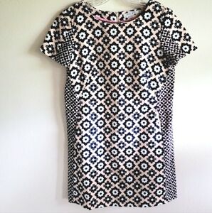 Boden Pink Navy Shift Dress Floral 6P Petite